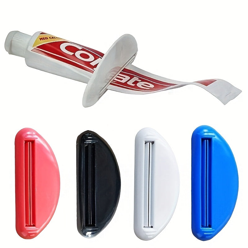 1/2pcs Random Color Plastic Easy-Squeeze Manual Toothpaste Dispenser • Lightweight • No Power Needed • Ideal Bathroom Organization Tool